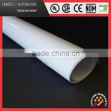 Air Bubble Free Vinyl Wrap Sticker Decal Sheet Film 1.52*30M Gloss White Vinyl Wrap