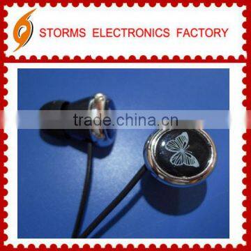 Good quality fancy buterfly earphones oem for promotion