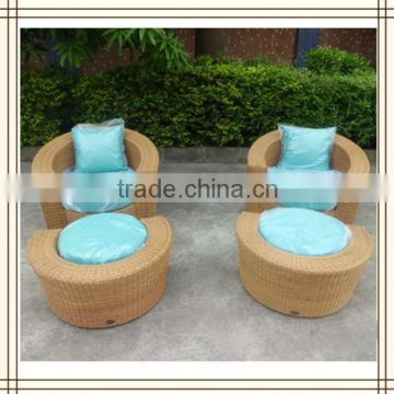 Half round Lounger garden rattan sets (C202)