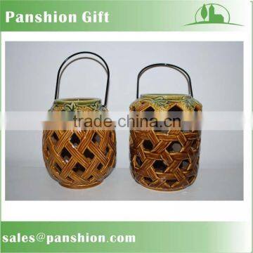 Wholesale ceamic tealight thanksgiving jar