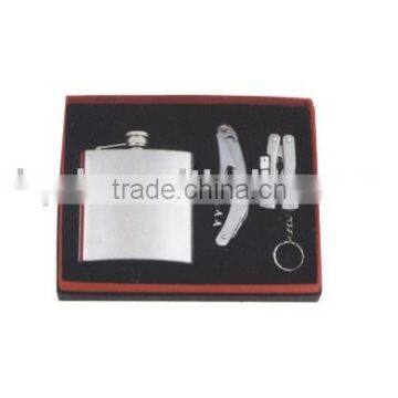 Kit Flagon(Stainless steel hip flask set)