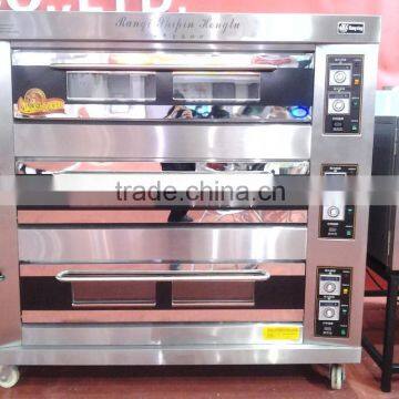 Bakery Equipment Stainless Steel Material 3 Layer Gas Oven With 9 Trays photo-2