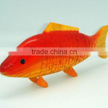 Chinese wooden goldfish for decoration,house decoration