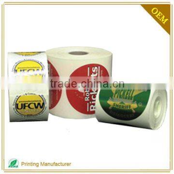 Customed Waterproof Adhesive Labels With Lamination & Vinyl Material