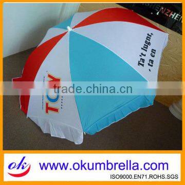 Shenzhen Customized High Quality Wooden Frame Beach Umbrella photo-5