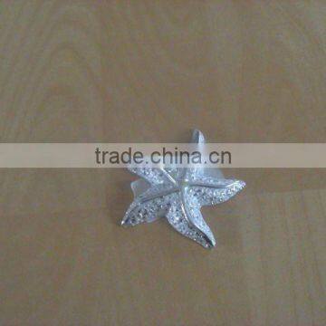 porcelain plated silver sea star