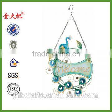 Hanging Welcome Sign Wall Door Garden Decorarive Wind Chimes