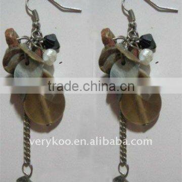 imitation jewelry,shell bead earring FCM-10024