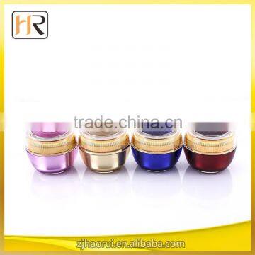 China Supplier New Single Cosmetics Packaging Acrylic Cream Jar Gold Jars Cosmetics