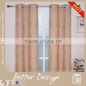1PC CLASSICAL DESIGN JACQUARED COATING BLACKOUT CURTAIN FABRIC WITH 100% POLYESTER FABRIC FOR CURTAINS