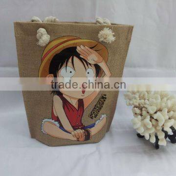 Various kinds of linen hand bag linen shopping bag with handle