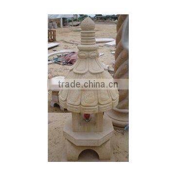 Yellow Sandstone Carving Lamp