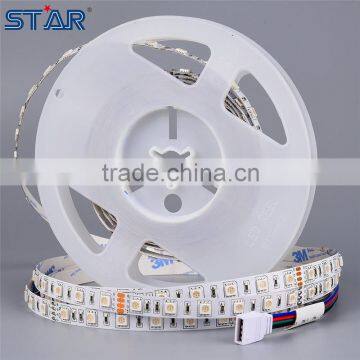 60leds/m 300leds 14.4w ip20 5050 led strip rgb 8mm