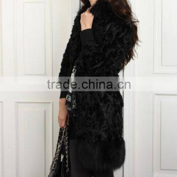 2015 Hot Selling on Fashion Lamb Fur Coat for Ladys