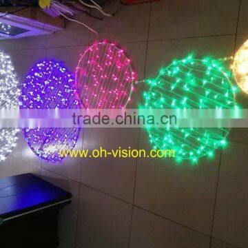 led rope light round motif