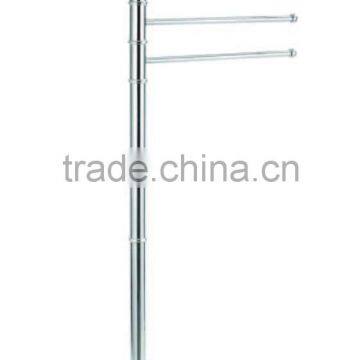 Metal standing rotating towel rack stand base chrome