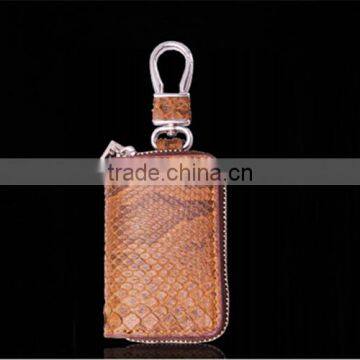 Custom Size Color Genuine Python Leather Car Key Case Handy Key Holder