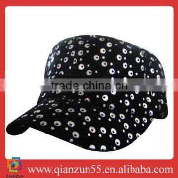 2013 factory custom promotional cheap sequin 6 panel baseball hat