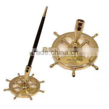 Ship Wheel Pen Holder