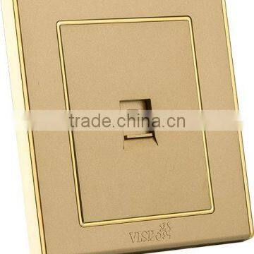 Universal wall mount electrical 1 gang telephone socket outlet