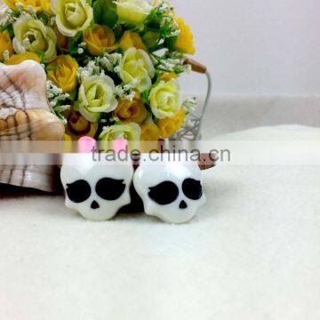 New arrival DIY flat back resin skull resin