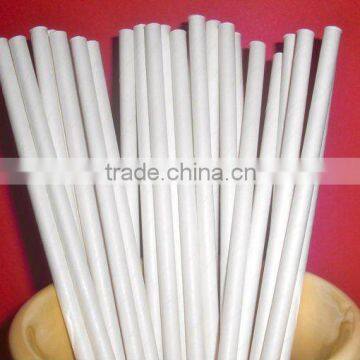 Plain Partyware Plain Solid color White Paper Straws