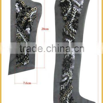 heavy sequins beaded applique AI-2473