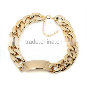 Chunky gold chain tumblr stylish cuban link bracelet for men