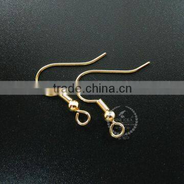 18*20mm gold plated vintage brass earrings findings,earring hook,vintage earrings nuts 1705037