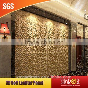 Promotion Design 3D Faux Leather Wall Panel Wave Panel (Energy Stone)