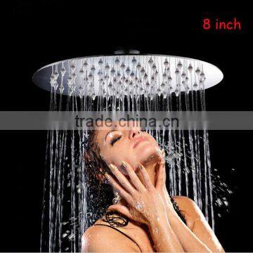 Rainfall round 8 inch water saving shower head