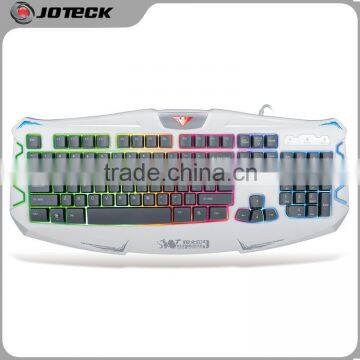 the colored led backlight standard gaming computer keyboard from shenzhen manufacturer