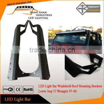 1997-2006 Jeep Wrangler TJ/Ruicon 50" LED Light Bar Windshield Mounting Brackets