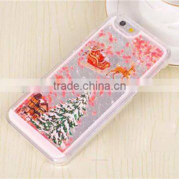 2015 New Popular Transparent Christmas Tree Mobile Phone Case Cover for iphone