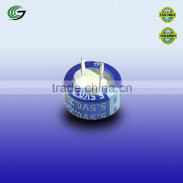 Coin type 1f 5.5v super capacitor for solar led light