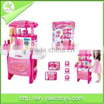 Top sell plastic mini toys kitchen play set for kids