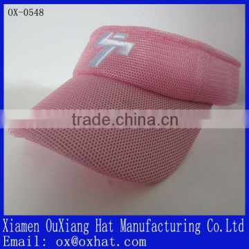 2014 new design manufacturer customised pink mesh visor