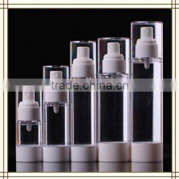 high quality clear plastic PS cosmetic airless pump bottle