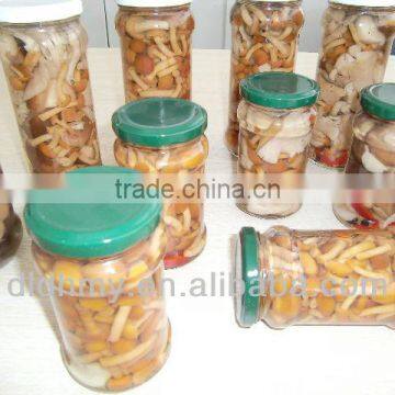 Canned Pickled Nameko mushrooms in 580ml glass jar