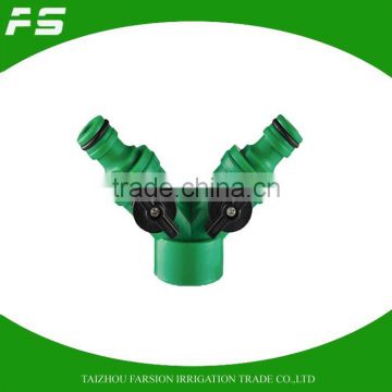 3Ways Plastic Garden Hose Splitter With Valve