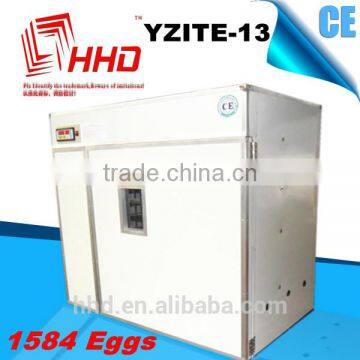 96% hatching rate HHD CE marked 1500 eggs automatic egg incubator for sale YZITE-13