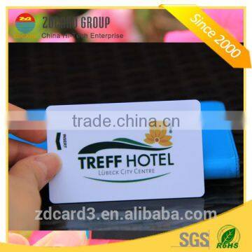 Rewritable printed plastic rfid hotel smart card