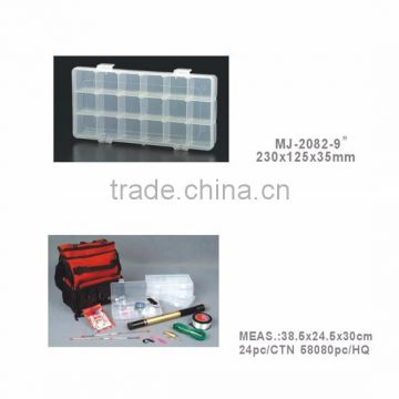 High Quality Plastic Tackle Boxes - Clear Single