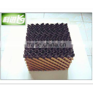 air- humidified evaporative corrosion-resistant cellulose paper cooling system