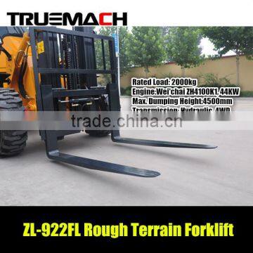 2Ton 4WD All Rough Terrain Forklift With EuroIII Engine photo-3