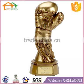 Factory Custom made best home decoration gift polyresin resin golden wrench award