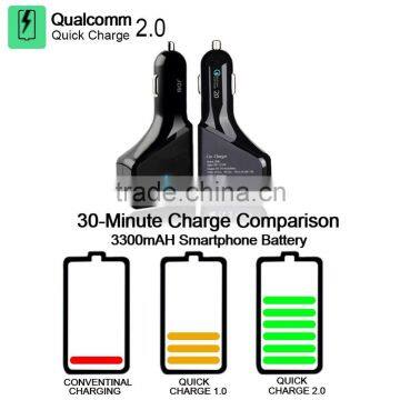 NEW 5V 2A 4 USB Quick Charge 2.0 car Charger travel charger, Intelligent car Charging, BLACK