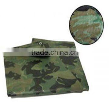 Camouflage tarpaulin for camping and hunting