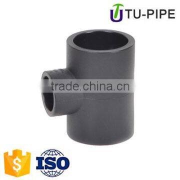 hdpe material socket pipe fittings equal tee for water supply