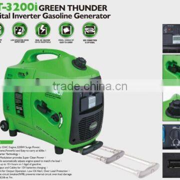 Gt-3200ie E-start Sine Wave Digital Inverter Gasoline Generator Green Product photo-1